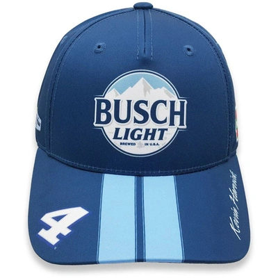 Team Penske Men's  Blue, Light Blue Kevin Harvick Busch Light Uniform Adjustable Hat In Blue,light Blue