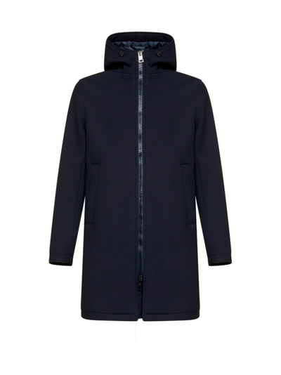 Herno Half Coat In Black