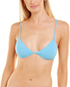 Vyb Eye Candy Triangle Bikini Top In Blue
