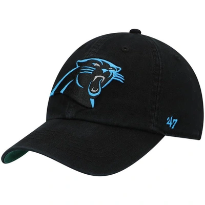 47 ' Black Carolina Panthers Franchise Logo Fitted Hat