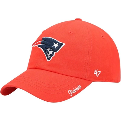 47 ' Red New England Patriots Miata Clean Up Secondary Adjustable Hat