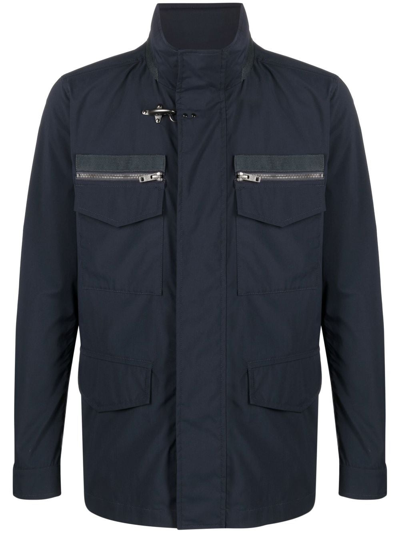 Fay Mens Blue Polyamide Outerwear Jacket