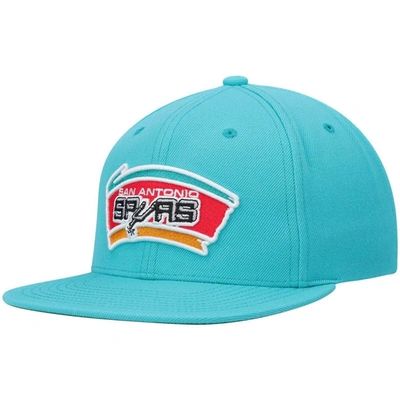 Mitchell & Ness Men's  Teal San Antonio Spurs Hardwood Classics Team Ground 2.0 Snapback Hat