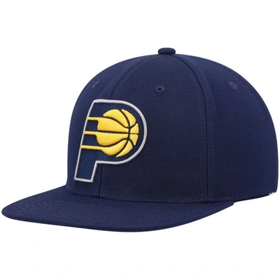 Mitchell & Ness Men's  Navy Indiana Pacers Ground 2.0 Snapback Hat