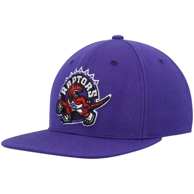 Mitchell & Ness Men's  Purple Toronto Raptors Hardwood Classics Team Ground 2.0 Snapback Hat