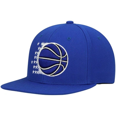 Mitchell & Ness Men's  Blue Orlando Magic Hardwood Classics Team Ground 2.0 Snapback Hat