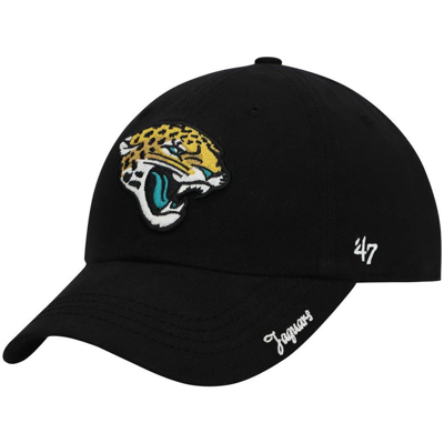 47 Brand '47 Black Jacksonville Jaguars Miata Clean Up Primary Adjustable Hat
