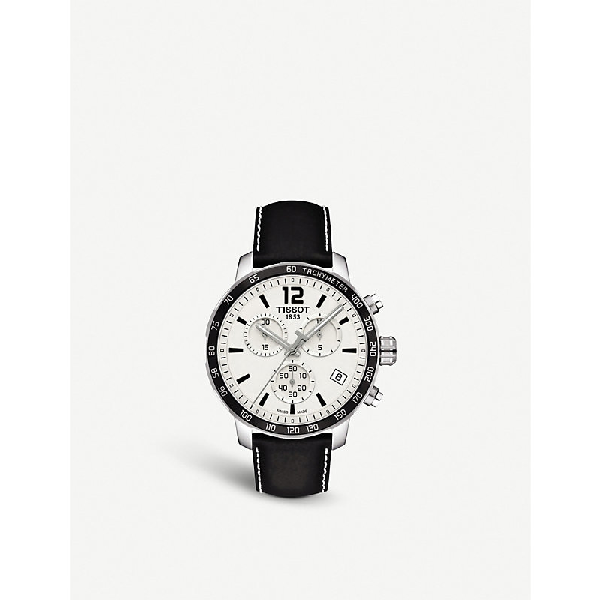 quickster chronograph black dial men's watch