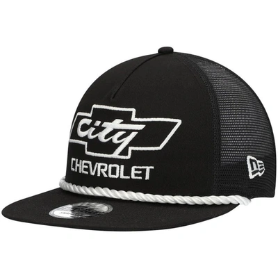 New Era Black Chevrolet Golfer Snapback Hat