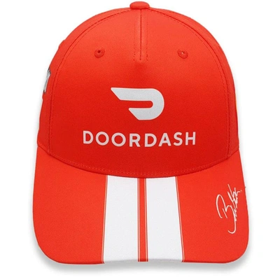 Checkered Flag Red/white Bubba Wallace Doordash Uniform Adjustable Hat