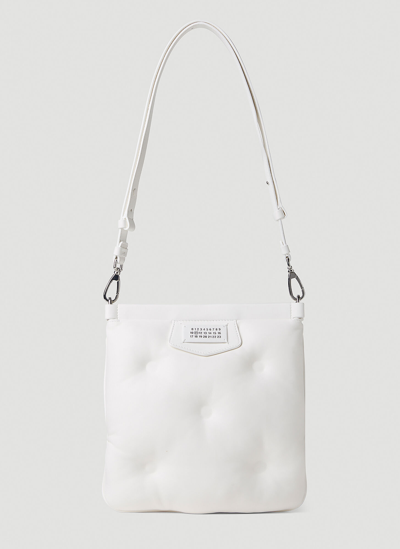 Maison Margiela Glam Slam Flat Pocket Shoulder Bag In White
