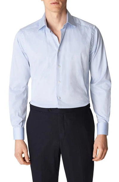 Eton Contemporary-fit Single-cuff Cotton-twill Shirt In Light Blue