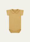 Vild - House Of Little Kid's Short Sleeve Jersey Bodysuit In Camel