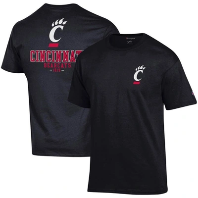 Champion Black Cincinnati Bearcats Stack 2-hit T-shirt