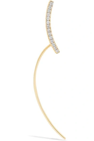Maria Black Aimee 14-karat Gold Diamond Earring