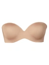 Le Mystere Sculptural Plunge Strapless Push-up Bra In Natural
