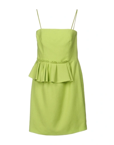 Moschino Cheap And Chic Short Dresses In Acid Green