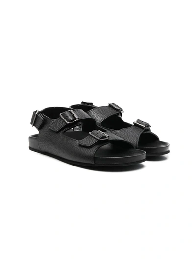 Gallucci Teen Double-buckle Sandals In Black