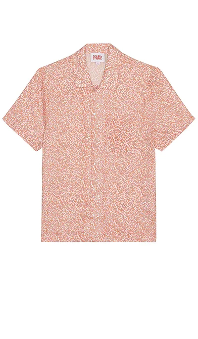 Solid & Striped The Cabana Shirt In Abstract Floral Pink