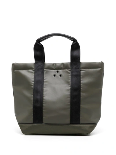 Porter-yoshida & Co Two-tone Tote Bag In Green