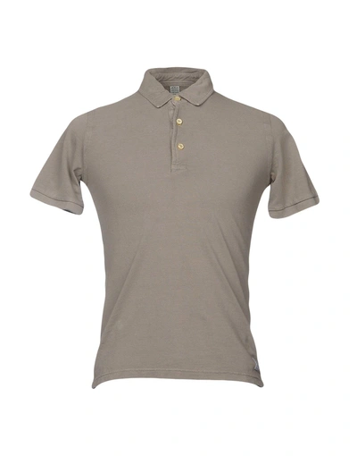 Authentic Original Vintage Style Polo Shirts In Grey