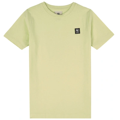 Garcia Kids' Branded T-shirt Bleach Green In Yellow