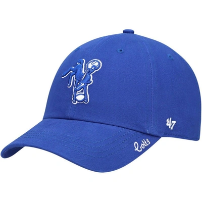 47 ' Royal Indianapolis Colts Miata Clean Up Legacy Adjustable Hat
