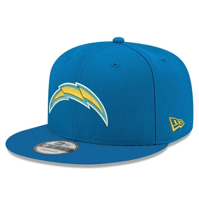 New Era Blue Los Angeles Chargers Basic 9fifty Adjustable Snapback Hat In Blue/yellow