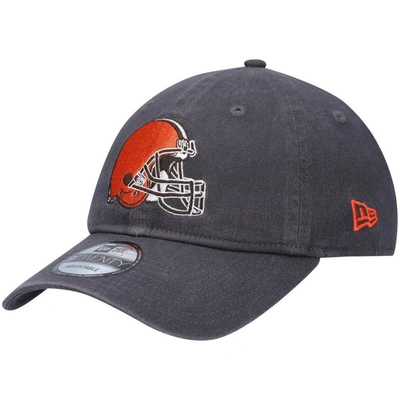 New Era Graphite Cleveland Browns Icon Core Classic 2.0 9twenty Adjustable Hat