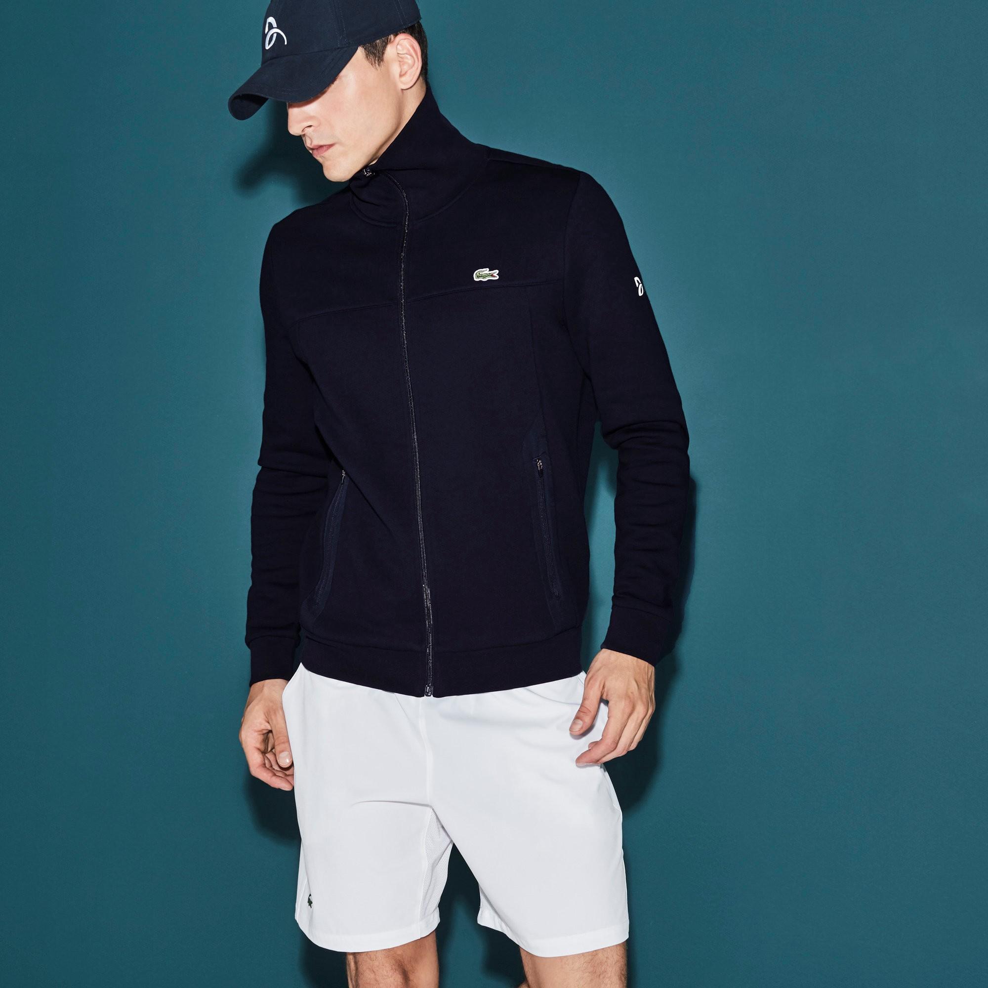 Lacoste Men's Sport Tennis Zippered Fleece Sweatshirt - Novak Djokovic  Supporter Collection In Navy Blue | ModeSens