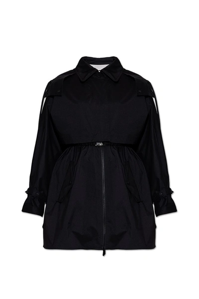 Moncler Pamanzi Belted Trench Coat In Black