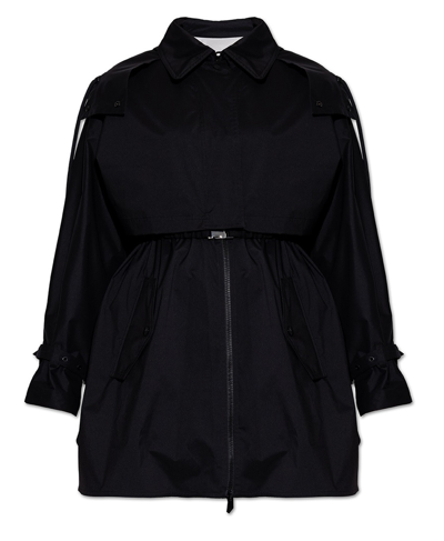 Moncler Pamanzi Belted Trench Coat In Black