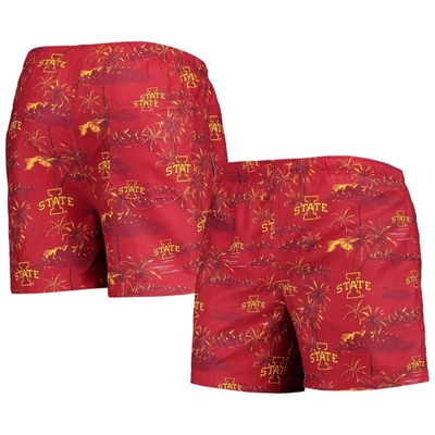 Foco Cardinal Iowa State Cyclones Island Palm Swim Trunks