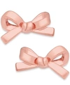 Kate Spade 'skinny Mini' Bow Stud Earrings In Rose Gold