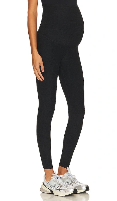 Beyond Yoga Spacedye Love The Bump Maternity Midi Legging In Darkest Night