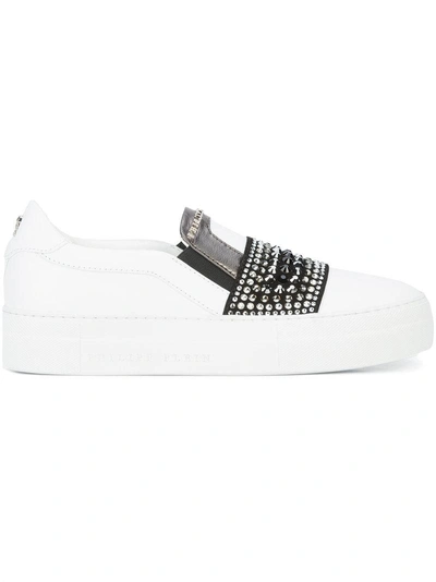 Philipp Plein Sailing Sneakers In White