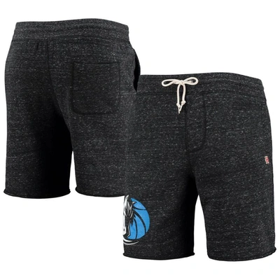 Homage Charcoal Dallas Mavericks Primary Logo Tri-blend Sweat Shorts