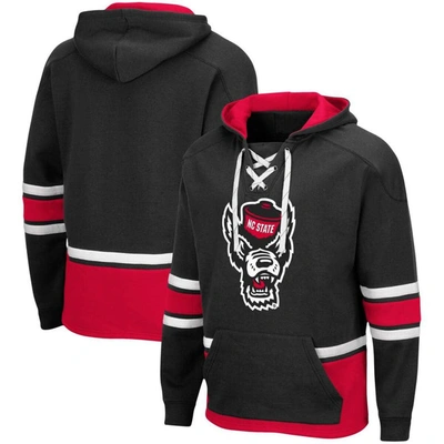 Colosseum Black Nc State Wolfpack Lace Up 3.0 Pullover Hoodie