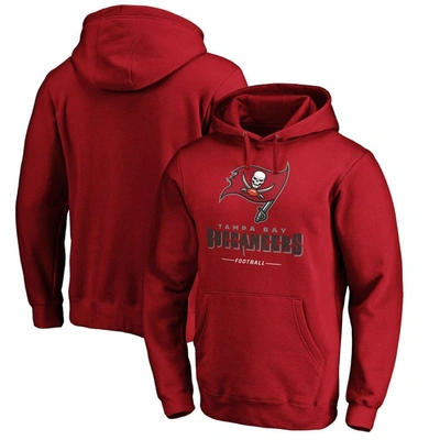 Fanatics Men's Red Tampa Bay Buccaneers Team Lockup Pullover Hoodie