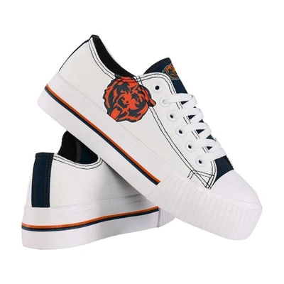 Foco Chicago Bears Platform Canvas Shoes In White