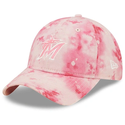 New Era Women's  Pink Miami Marlins 2022 Mother's Day 9twenty Adjustable Hat