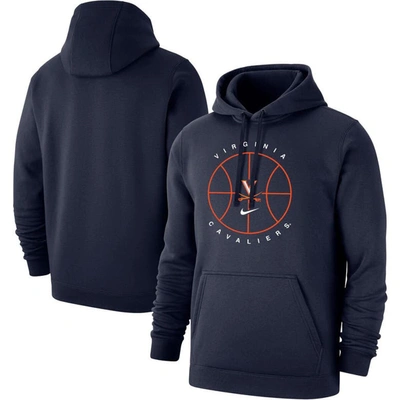 Nike Navy Virginia Cavaliers Basketball Icon Club Fleece Pullover Hoodie