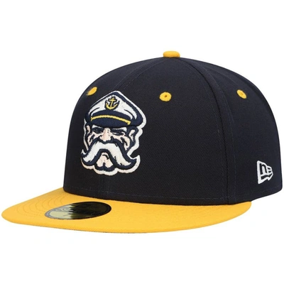 New Era Navy Lake County Captains Authentic Collection Team Alternate 59fifty Fitted Hat
