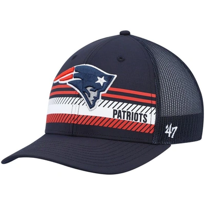 47 ' Navy New England Patriots Cumberland Trucker Snapback Hat
