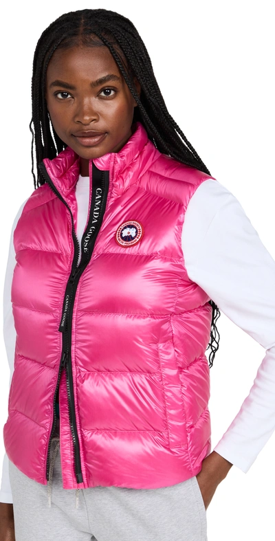 Canada Goose Cypress Packable 750-fill-power Down Vest In Summit Pink Rose Sommet