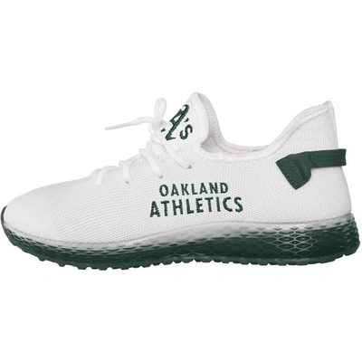 Foco Oakland Athletics Gradient Sole Knit Sneakers In White