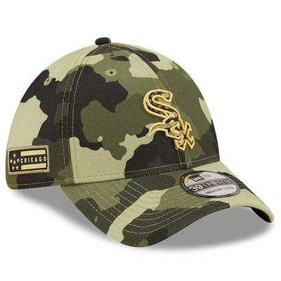 New Era Camo Chicago White Sox 2022 Armed Forces Day 39thirty Flex Hat