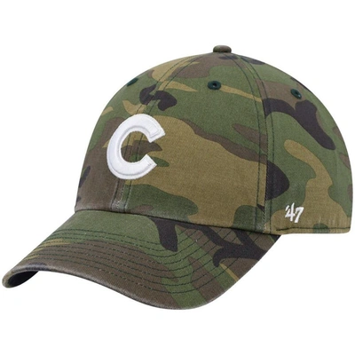 47 ' Camo Chicago Cubs Clean Up Adjustable Hat