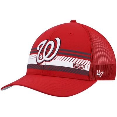 47 ' Red Washington Nationals Cumberland Trucker Snapback Hat