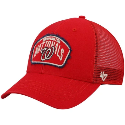 47 ' Red Washington Nationals Cledus Mvp Trucker Snapback Hat